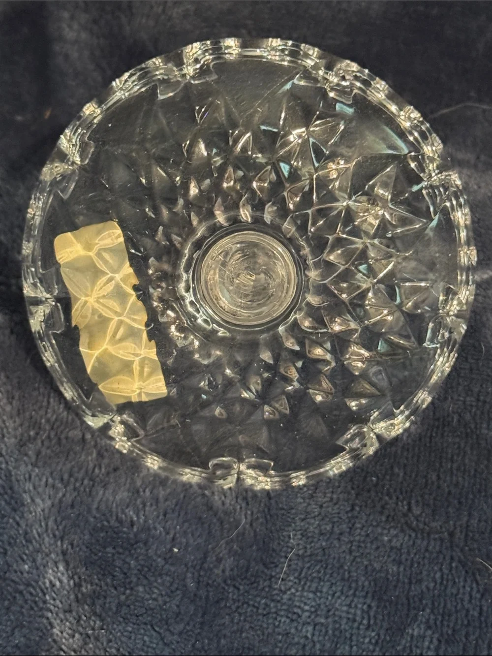Vintage Kristal Xajecar Lead Crystal Ring Dish Holder